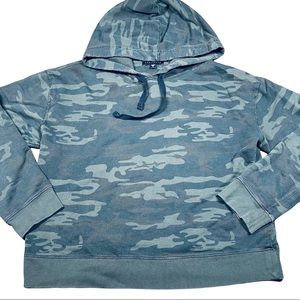 Sanctuary Camo Pullover Hoodie Size XL